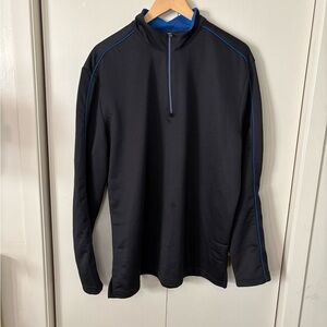 Black and Blue PGA Tour Quarter-Zip Pullover